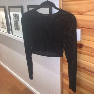 cropped long sleeve